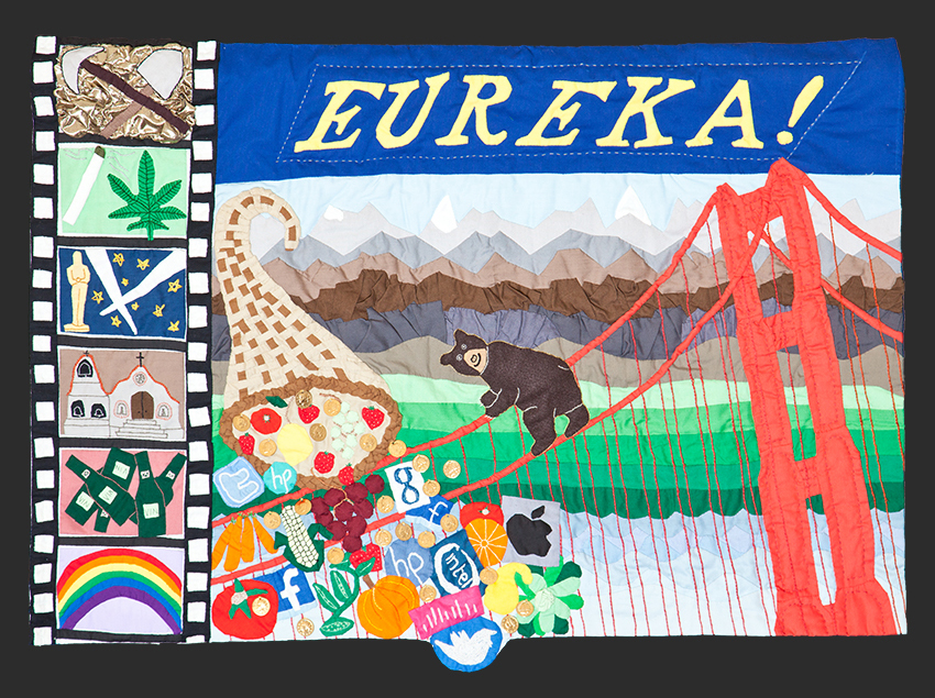 The Eureka Flag detail
